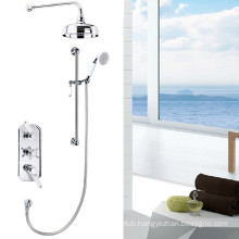 Hot sale Triple handles Traditional concealed shower mixer with 8''shower head TMV
